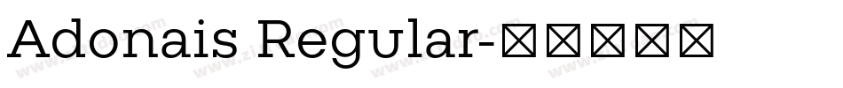 Adonais Regular字体转换
